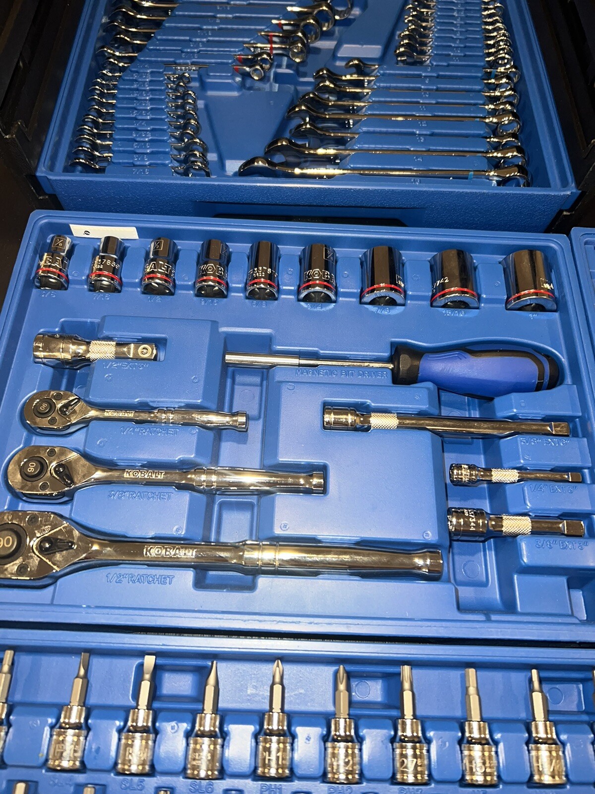 Kobalt Mechanic's Tool Set, 250 Piece, Pro90 Ratchet, SAE+Metric