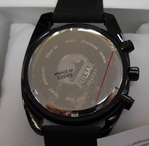New Pulsar Men's Multi-Coloured Silicone Band Steel Case Quartz Watch (PT3675) - Picture 4 of 5
