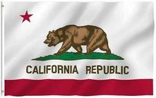100D 3x5' California Republic State Flag CA Bear Outdoor American Banner Indoor