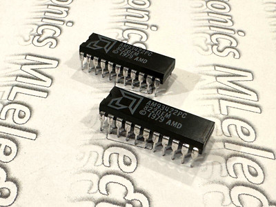 2pcs  AMD  AM93422PC  256 x 4 Bit  Standard SRAM  45ns  DIP-22  IC