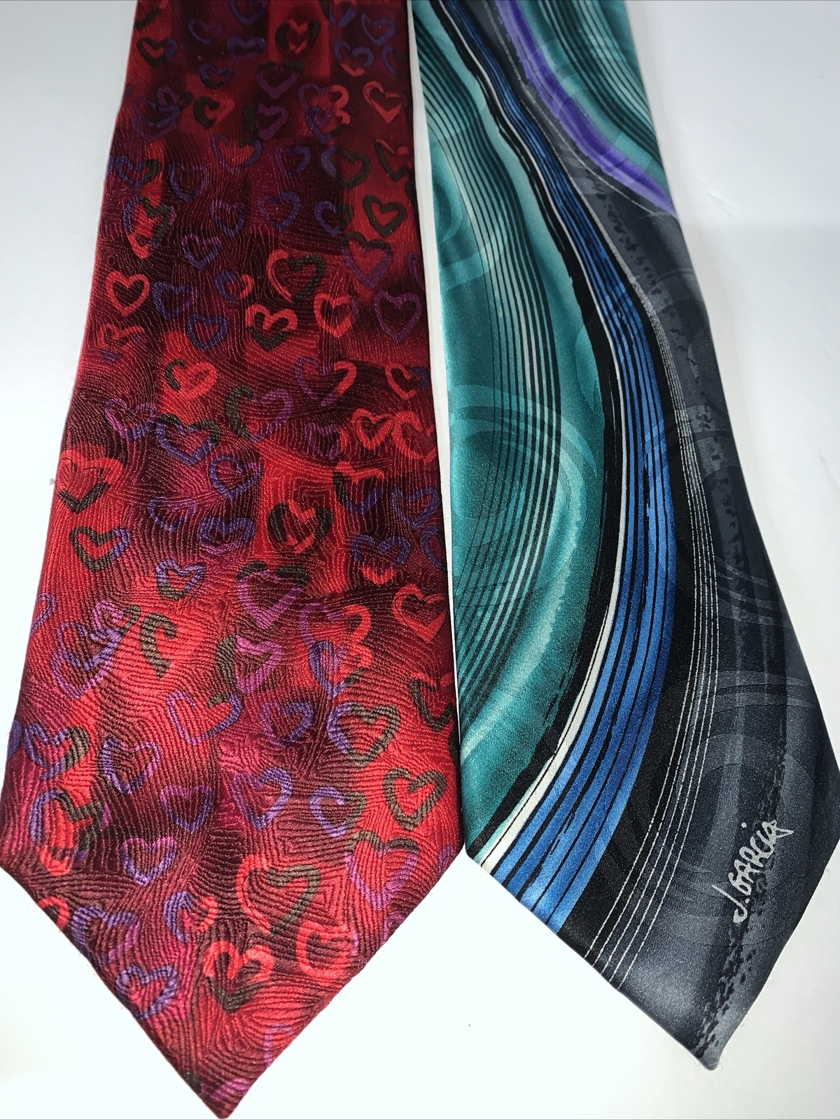 Jerry J Garcia Signature Collection Mens Neckties Lot… Gem