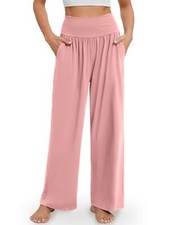 Wide Leg Yoga Pants for Women Casual Loose Cozy Sweatpants High Waisted Loung...