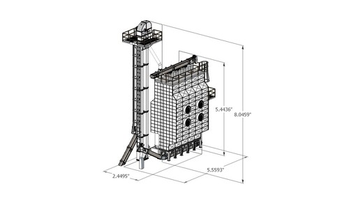 HO Scale Grain Dryer Basic Kit for Grain Elevator Structures 1:87 - Picture 3 of 5