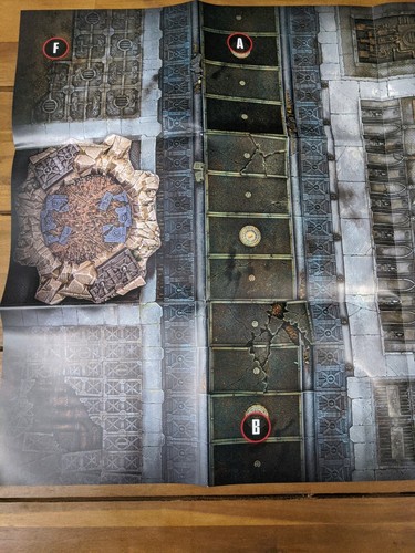 Warhammer 40K Miniatura Mappa Gioco Doppia Faccia 43" X 22" - Foto 8 di 12