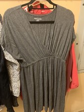 Amazon Essentials Ss Dress/tunic Greyish Brown Sz Lsrge