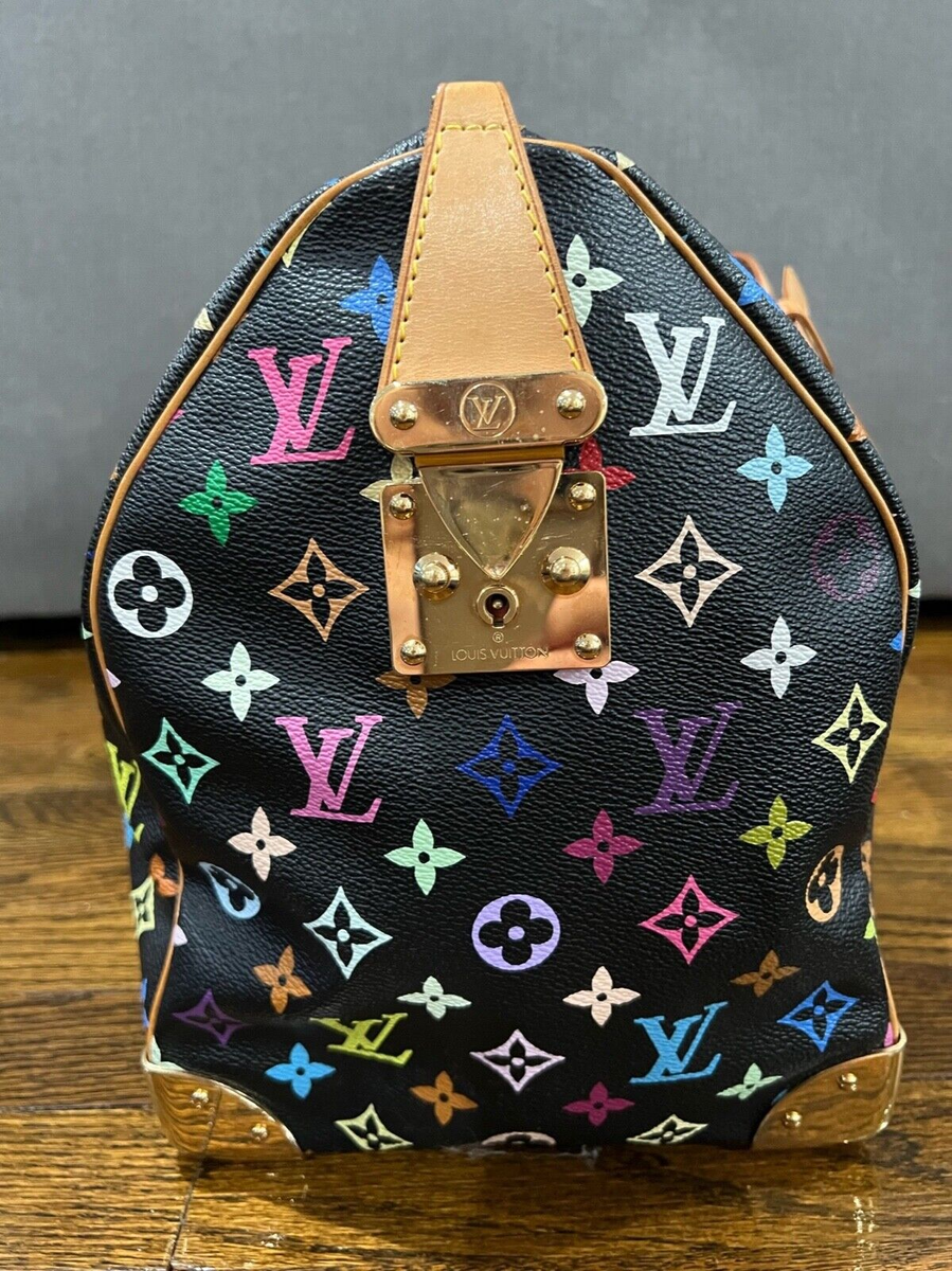 Louis Vuitton Keepall 45 Takashi Murakami Black Multicolor