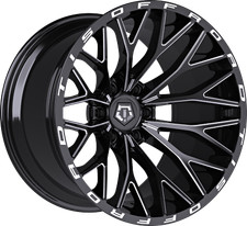 1 Tis 20x12 6x5.50 -44 566bm Black Wmilled Accents Wheel Rim 1 Tis 20x12 6x5.50 -44 566bm Black Wmilled Accents Wheel Rim