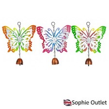 Image of Butterfly Windchime Garden Window Balcony Outdoor Hanging Decor Gift P956563 UK