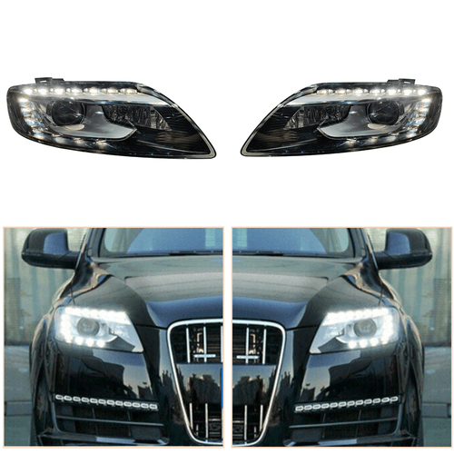 LED Headlights Assembly For Audi Q7 20072015 LED DRL change Factory Headlight eBay