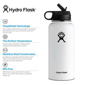 white hydro flask ebay