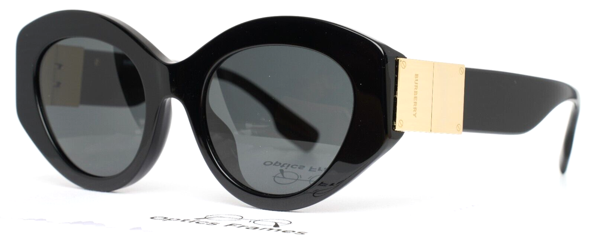 BURBERRY BE4361-F 3001 87 Black Womens Cat Eye Full Rim  display picture 1