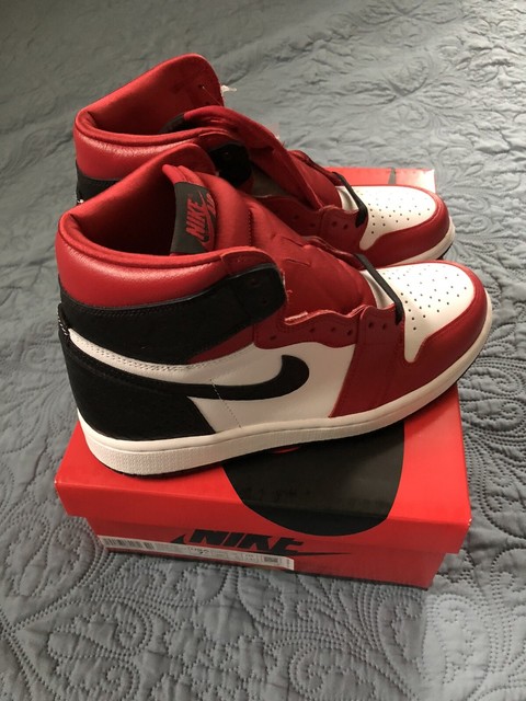 Air Jordan Retro 1 High OG Satin Snake Chicago Sz 9w/ M7.5 Bred for sale online | eBay