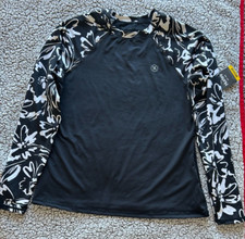 New With Tags NWT Hurley Women's Long Sleeve UPF 50 Rash Guard Size Medium