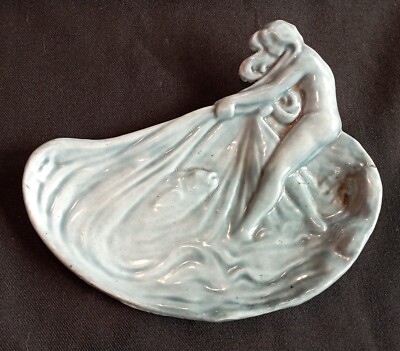 Porte-savon Ancien En Fonte émaillée - Motif Poissons - Vintage Bordeaux