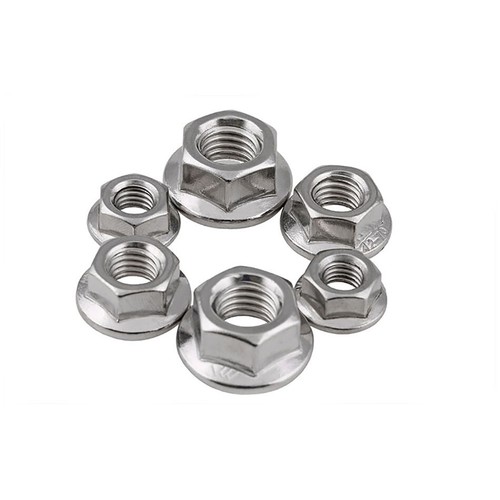 316 Stainless Steel M3 M4 M5 M6 M8 M10 M12 Serrated Flange Nuts Hex Lock Nuts - Picture 5 of 6