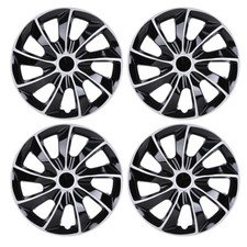 16 Inch Set Of 4 Snap On Full Hub Caps Wheel Covers Fit R16 Tire Steel Rim New