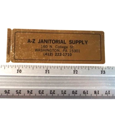 Coal Mining Sticker A-Z Janitorial Supply Washington PA Metalic