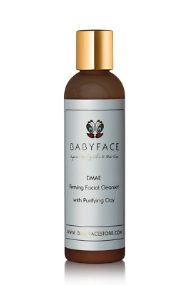 Babyface DMAE Firming Facial Cleanser Face Wash with Purifying Clay, 4.4 oz.