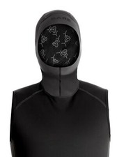EXOWEAR Hooded Vest Unisex Black 2XL - Dive Hoods and Vests - 017904BLK-602XL 