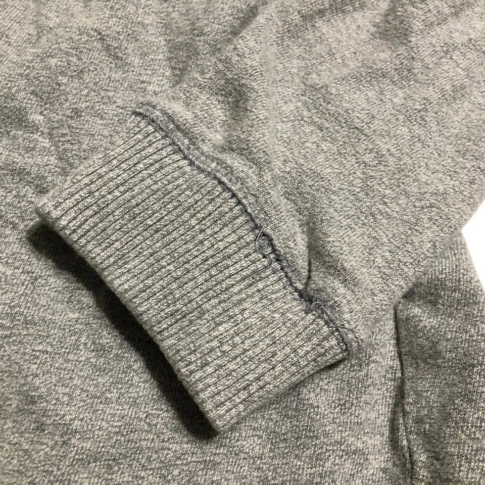 Meritage Napa Valley Mens LS Gray Henley light weight sweatshirt Sz XL Distress - Image 2 of 4