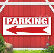 Parking Arrow Banner Sign with grommets