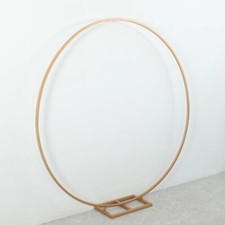  6ft ROUND 180cm MOONGATE BACKDROP HOOP IN GOLD RING WEDDING BALLOON EVENTS 