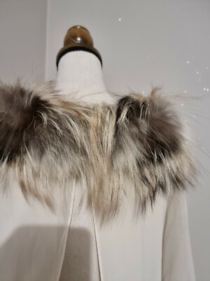 Robe Dolce & Gabbana Luxe - Tweed Soie Fourrure Col Valeur 2800€ Occasion