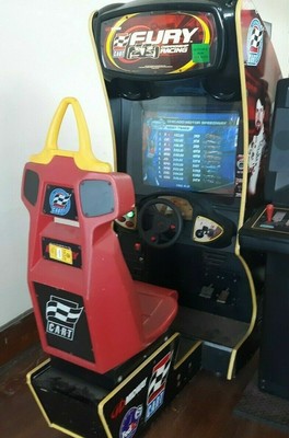 Indy Cart Fury Sit Down Racing Arcade Game Machine By Midway Games