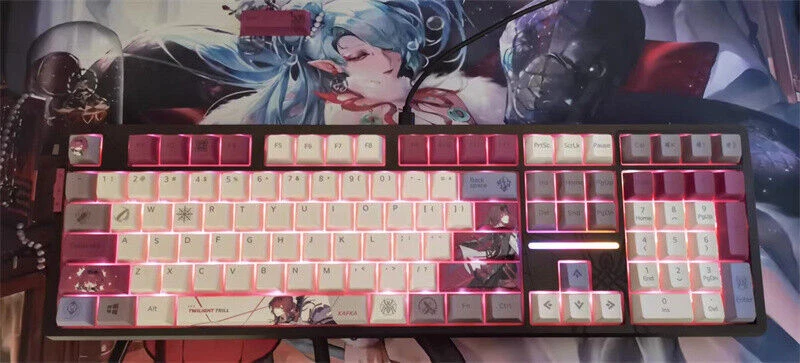 Official Honkai Star Rail Kafka 87/108 RGB Mechanical Keyboard Backlit Keyboard - Image 2 of 4