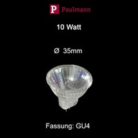 Paulmann Halogen Reflektor 10W GU4 12V MR11 Warmweiß Dimmbar Flood 30°
