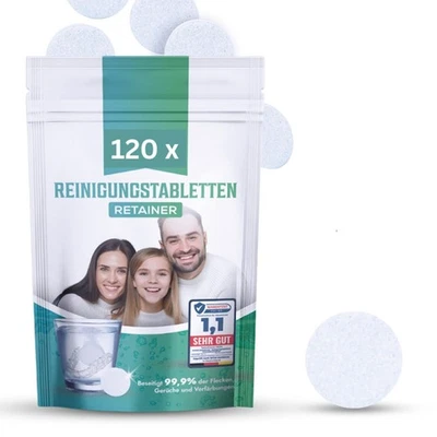 Perfekt-Schlafen24® 120x Reinigungstabletten für Zahnschiene Reinigung