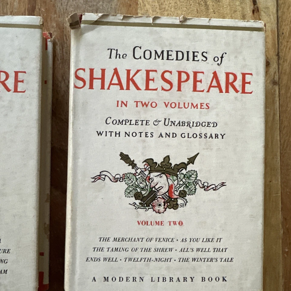 Modern Library, The Comedies of Shakespeare, 1947 - 2 vols HC w/Dust Jacket - Image 3 of 4