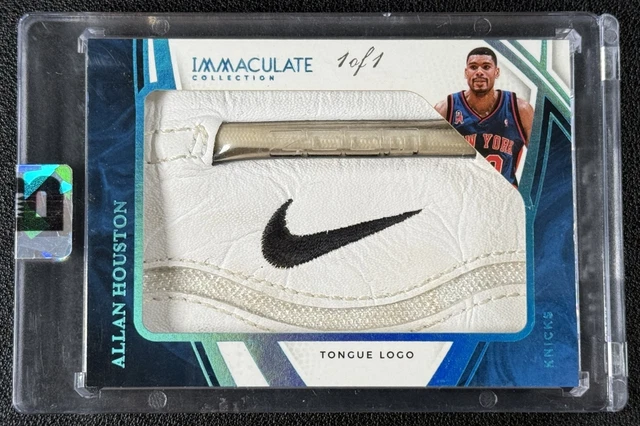 Allan Houston 2024-25 Panini Immaculate Sneak Peek Heel Nike Zunge Logo 1/1