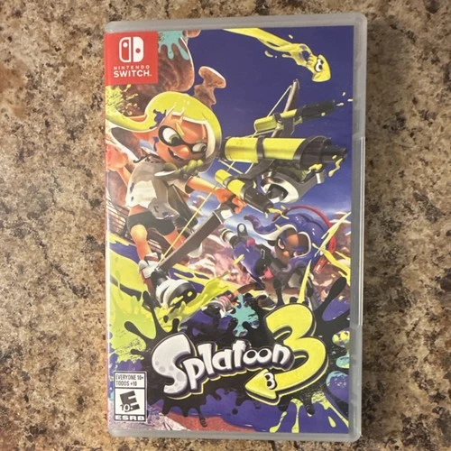Nintendo Splatoon 3 Multiplayer Action Game Nintendo Switch Cartridge Case