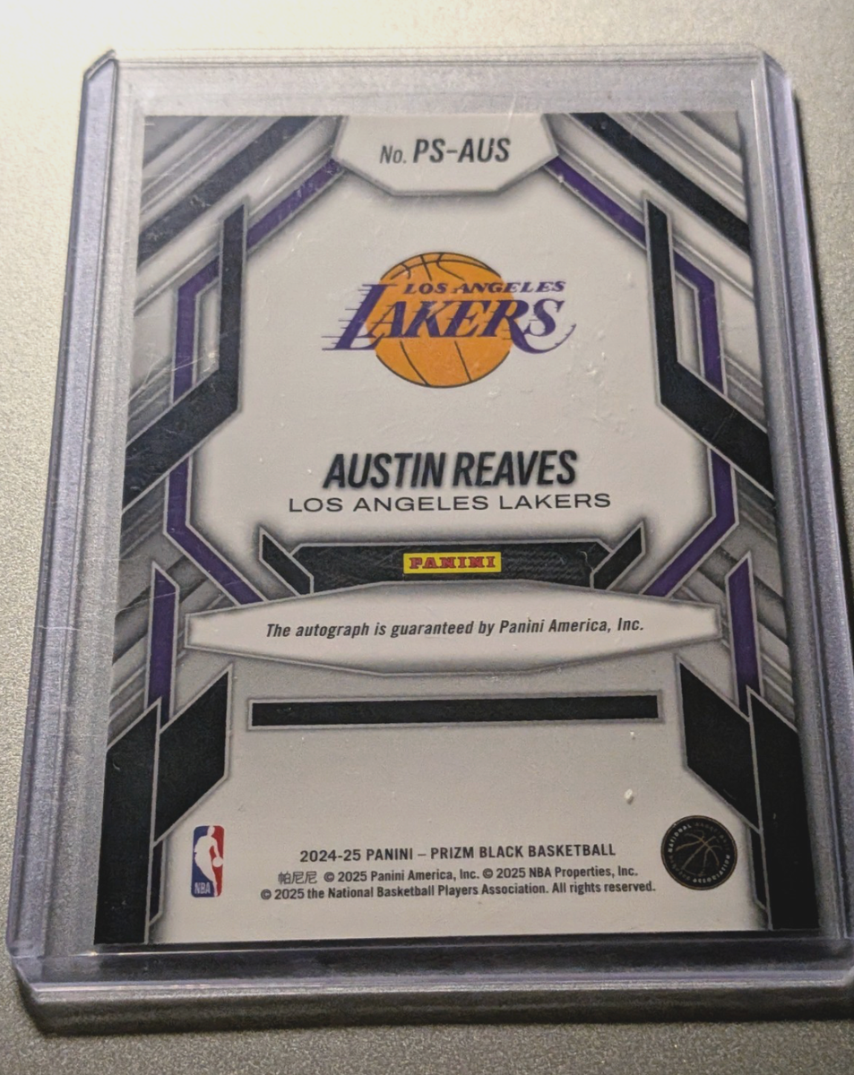 2024-25 Panini Prizm Black Austin Reaves Prolific Signatures Auto 