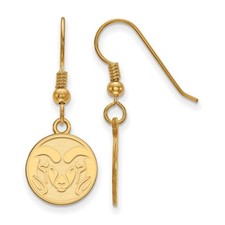 14k Gold Plated Silver Colorado State University Dangle Earring