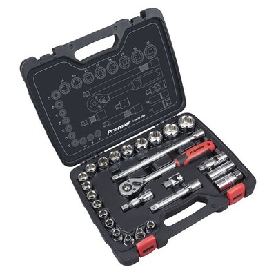 Sealey Premier Lock-On&trade; Steckschlüsselsatz 1/2'' Vierkant 26-teilig AK27482