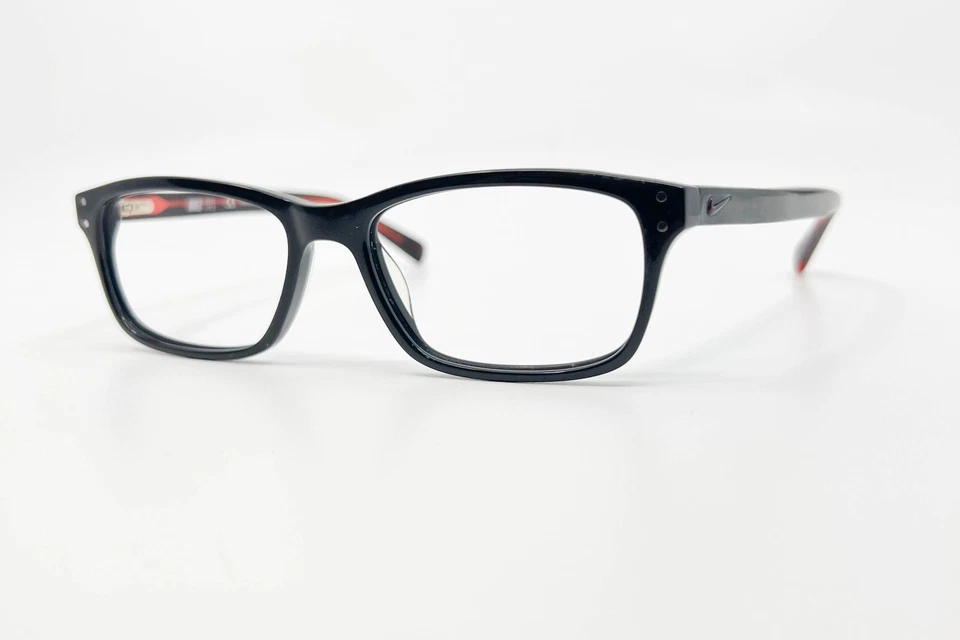 Gafas Nike 7242 002 pulido negro sobre rojo marco cuadrado 53[]16 140 Foto 2 de 4