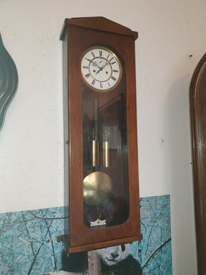 Antike Grosse Wiener Uhr 2gewichte Von Gustav Becker Gutfunktion Mit Schlüssel 