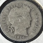 1914 Philadelphia Mint Silver Barber Dime