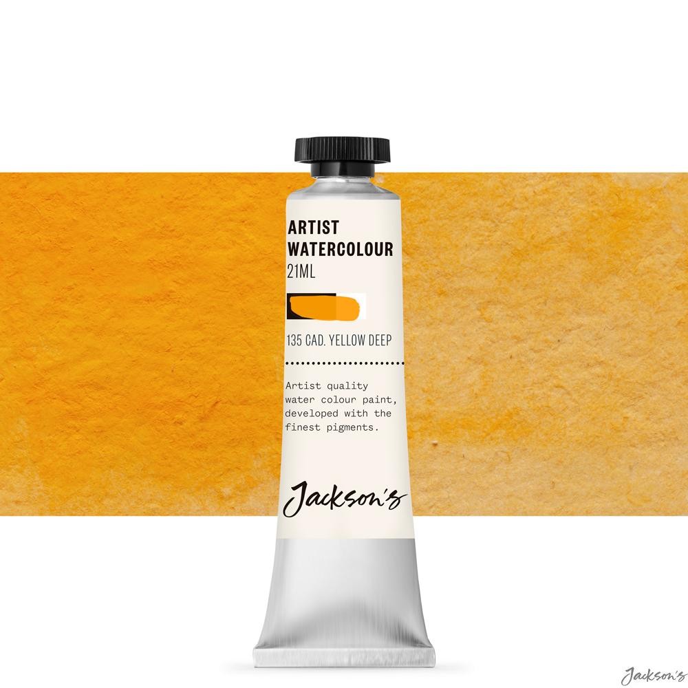 Jackson's : Artist Watercolour Paint : 21ml : Cadmium Yellow Deep (Profession...