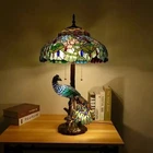Colorful Stained Glass LED Desk Lamp Stan– Luxury Artistic Table Light