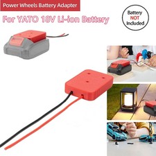 DIY Power Wheels Output Adapter W/14AWG For YATO 18V Battery For Rt For Toys Use