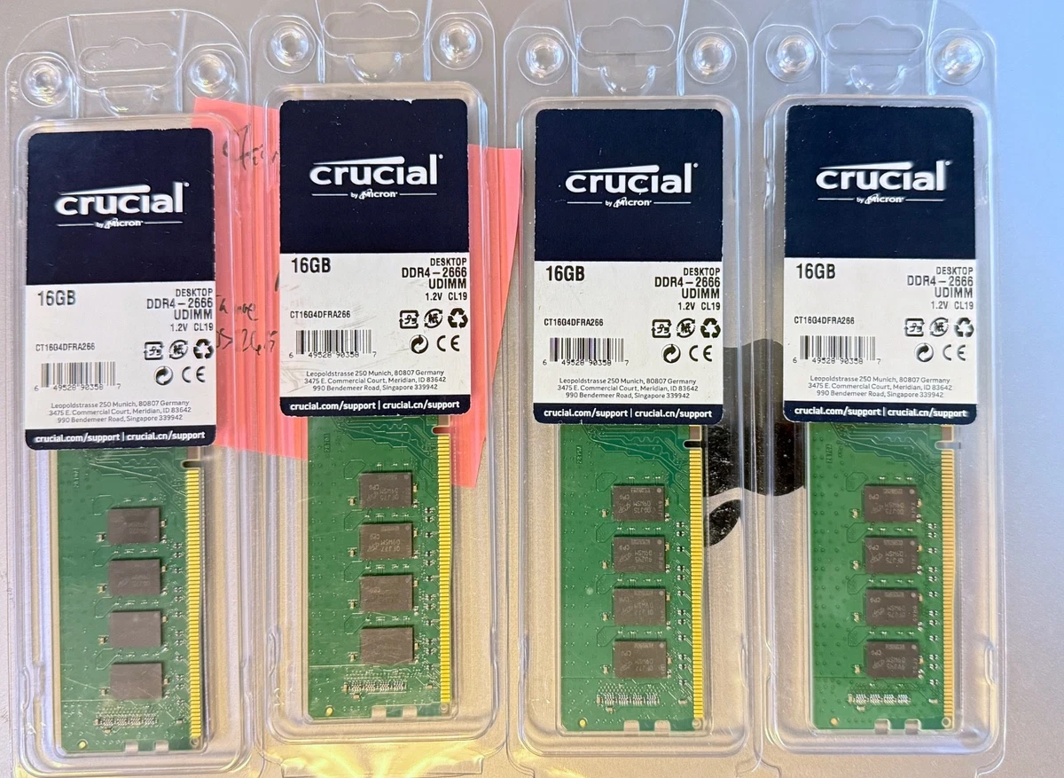 Crucial DDR4 SDRAM 64 GB Total Capacity Memory (RAM) for sale | eBay