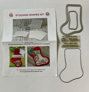 Queen & Company Stocking Shaped Shaker Card Kit 