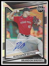 Brandon Birdsell 2022 Panini Elite Extra Edition Signatures Auto #143 Cubs