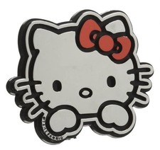 Hello Kitty Injection Molded Chrome Emblem For Cars Desks Walls Flat Surfaces