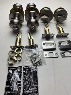 Defiant Brandywine Lock & Deadbolt Combo Set - Stainless Steel - No Keys - Used