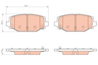 1X Trw GDB1936 Bremsbelagsatz Scheibenbremse FüR Fiat Chrysler Lancia