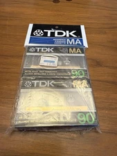 Sealed TDK MA90 Type IV Metal Blank Cassette - 2 Pack